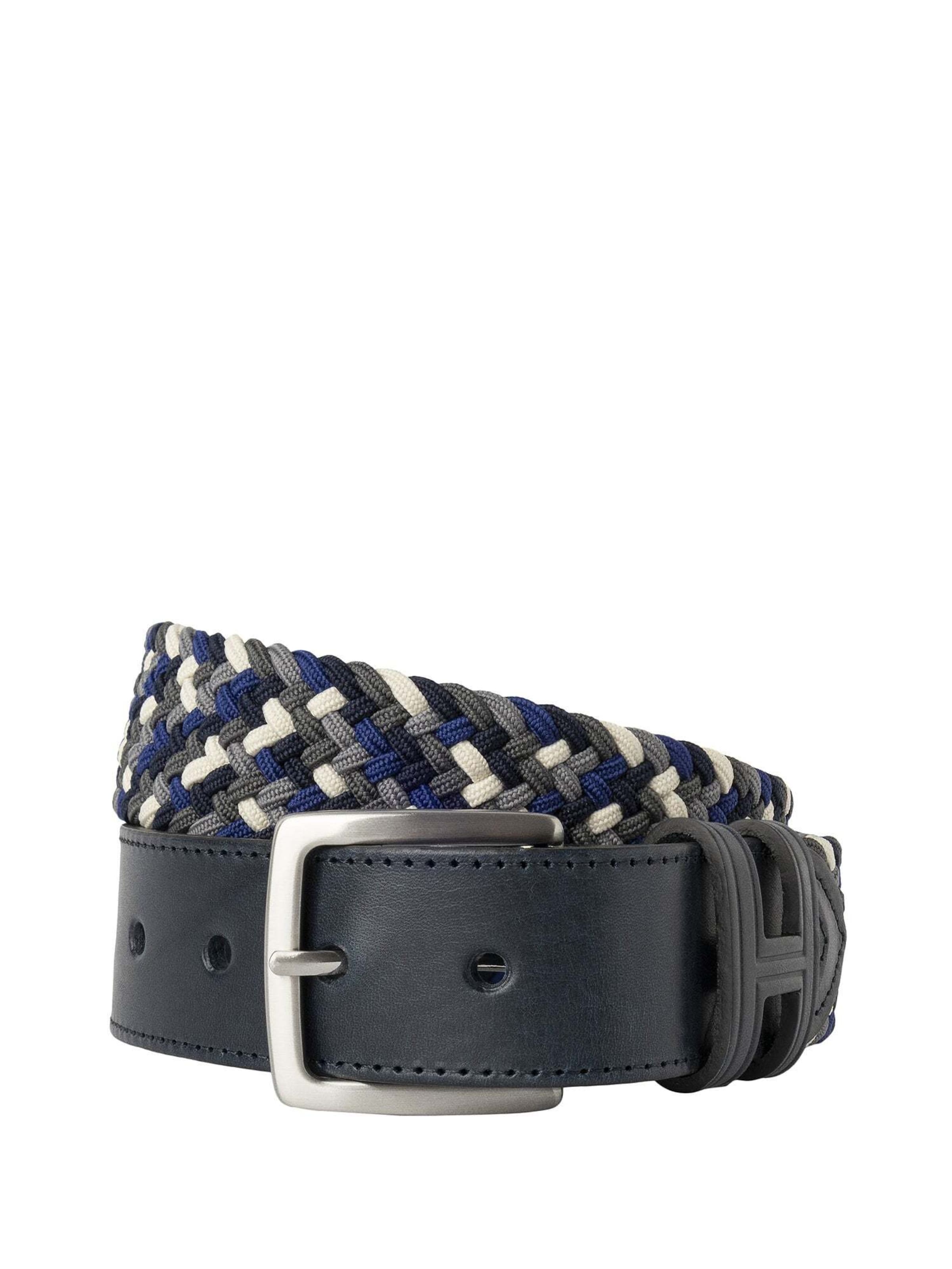 Hackett London Riem in Blauw: voorkant