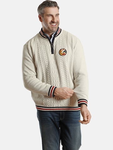 Charles Colby Sweater 'Earl Hicks' in White: front