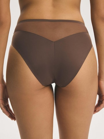 ESOTIQ - Panti 'Slip Basic, nahtlos, glatte Microfaser, transparent' en marrón