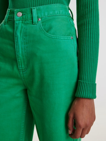EDITED Zvonové kalhoty Džíny 'Avery' – zelená