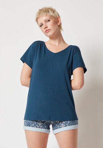 Skiny - Camisa de pijama em azul: frente