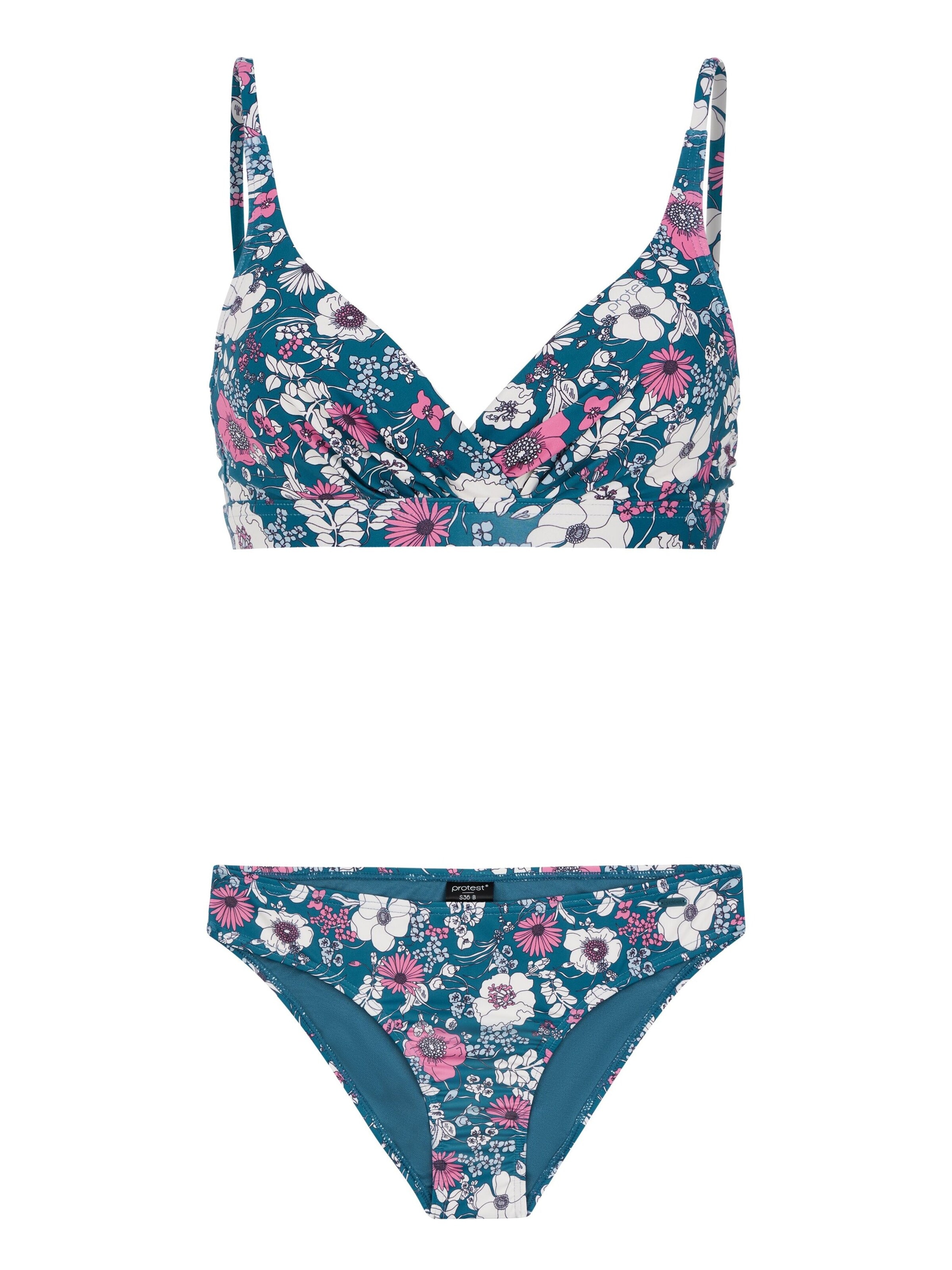 PROTEST Triangel Bikini 'PRTWISE' in Blauw: voorkant