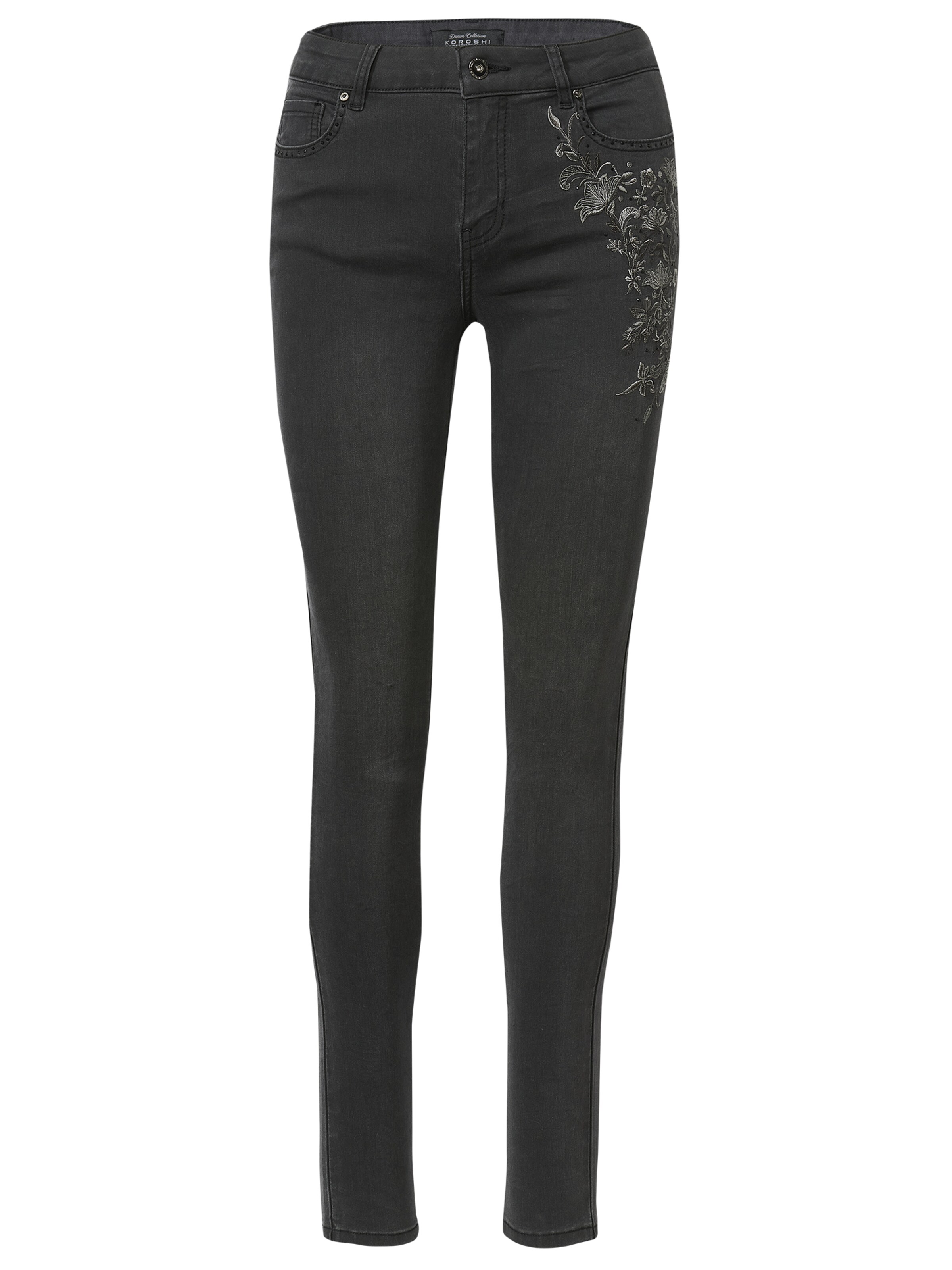 KOROSHI - Skinny Vaquero en negro: frente