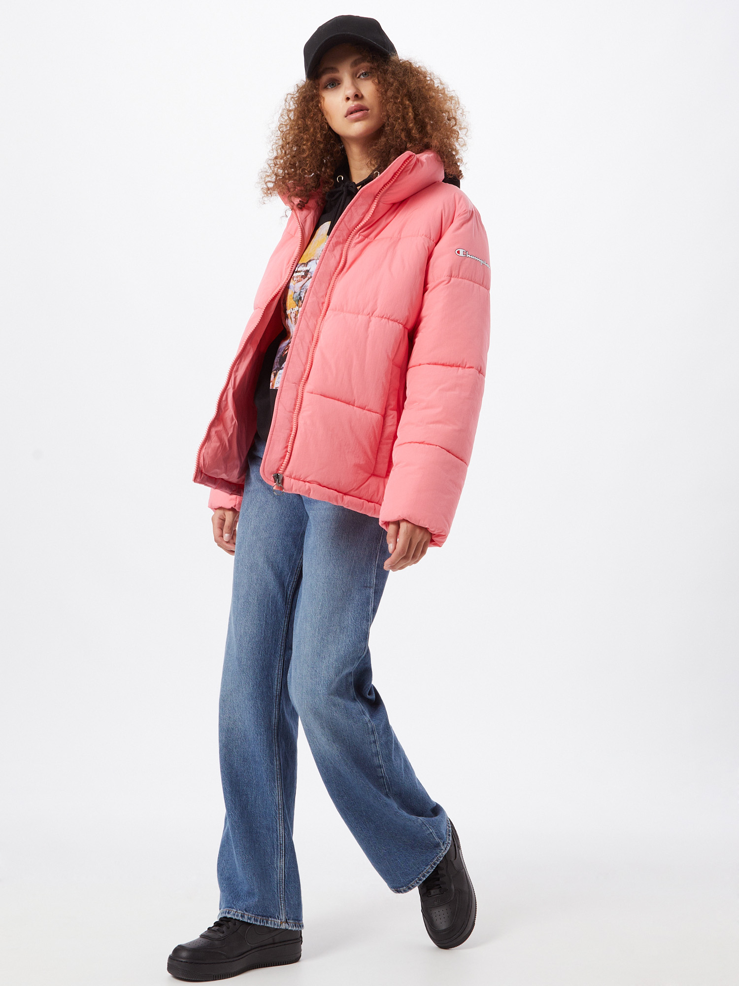 Champion Authentic Athletic Apparel Jacke in Rosa 