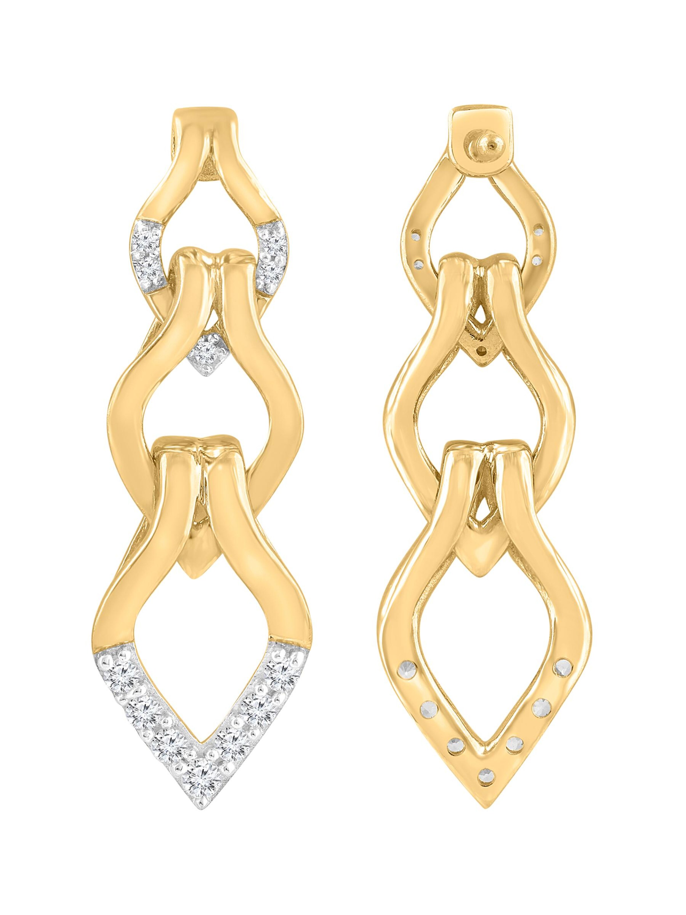 Diamant Exquis - Pendientes en oro