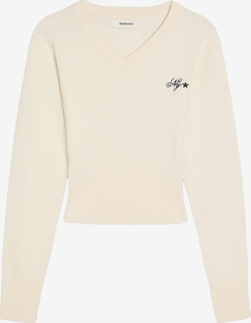 Bershka Pullover in Beige: Vorderseite