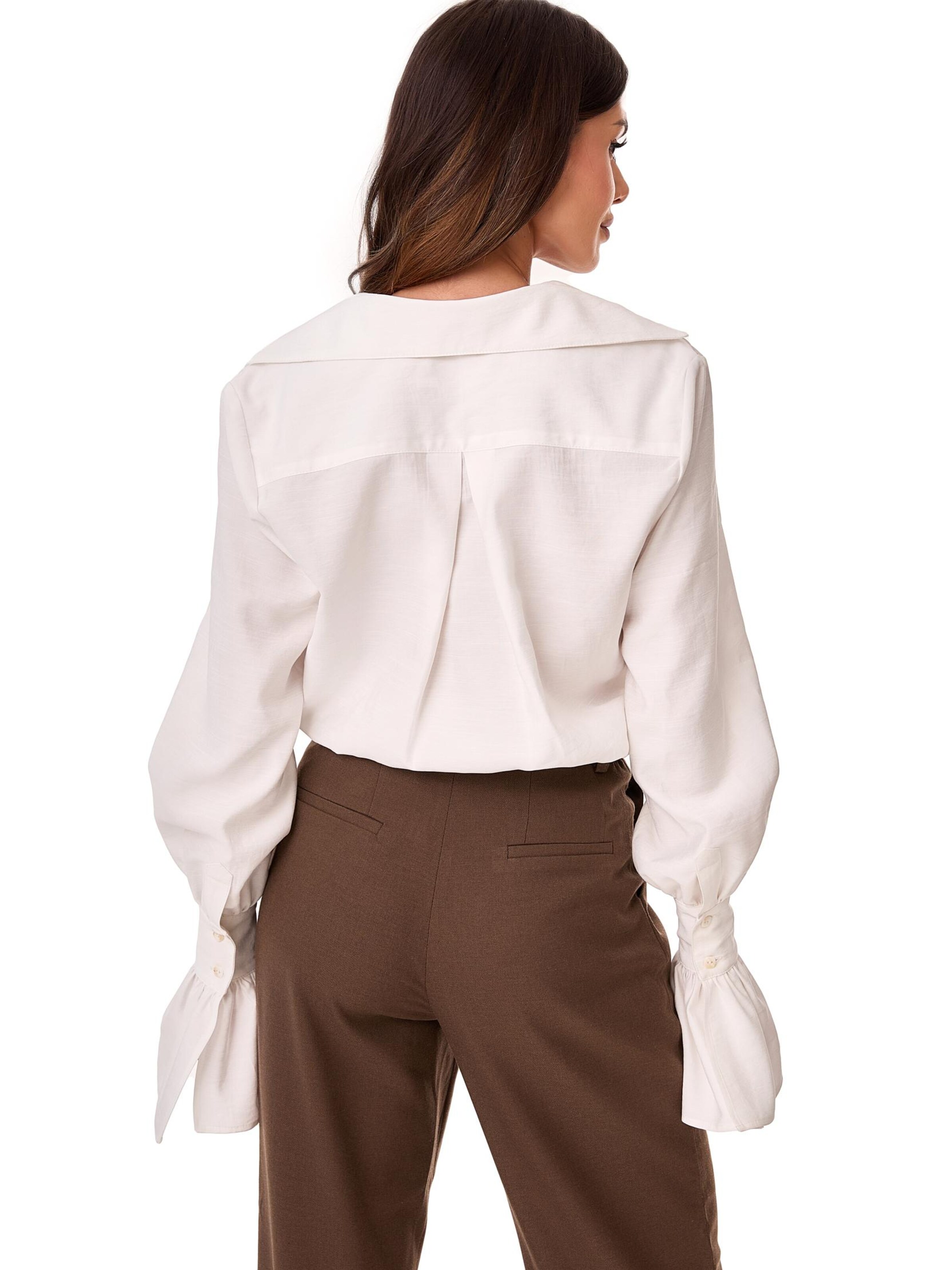 T-shirt 'Carmen' mandragora en beige