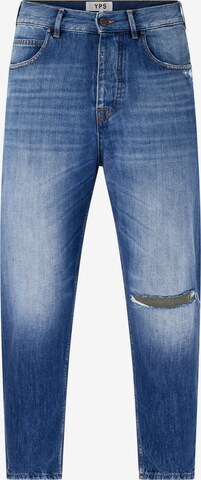 Young Poets Loosefit Jeans 'Toni' in Blauw: voorkant