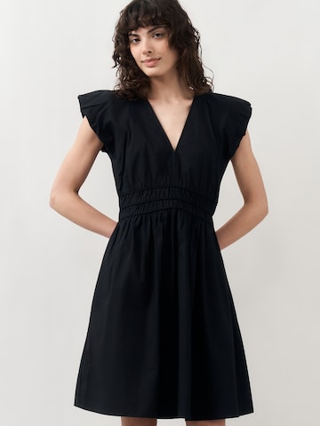 Robe 'C_Darico' BOSS en noir : devant