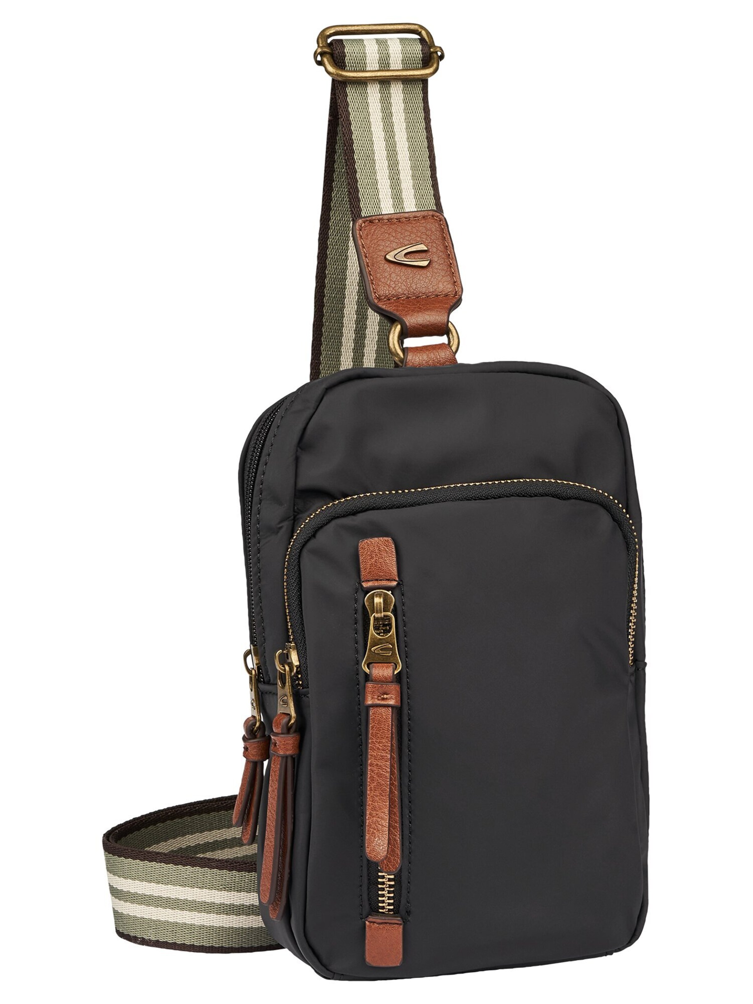 CAMEL ACTIVE Umhängetasche 'Bari' in Schwarz: Vorderseite