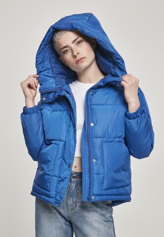 Urban Classics Winter Jacket in Blue: front