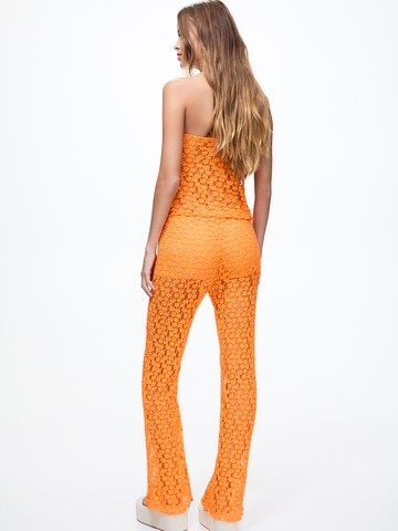 Pull&Bear Regular Pants in Orange