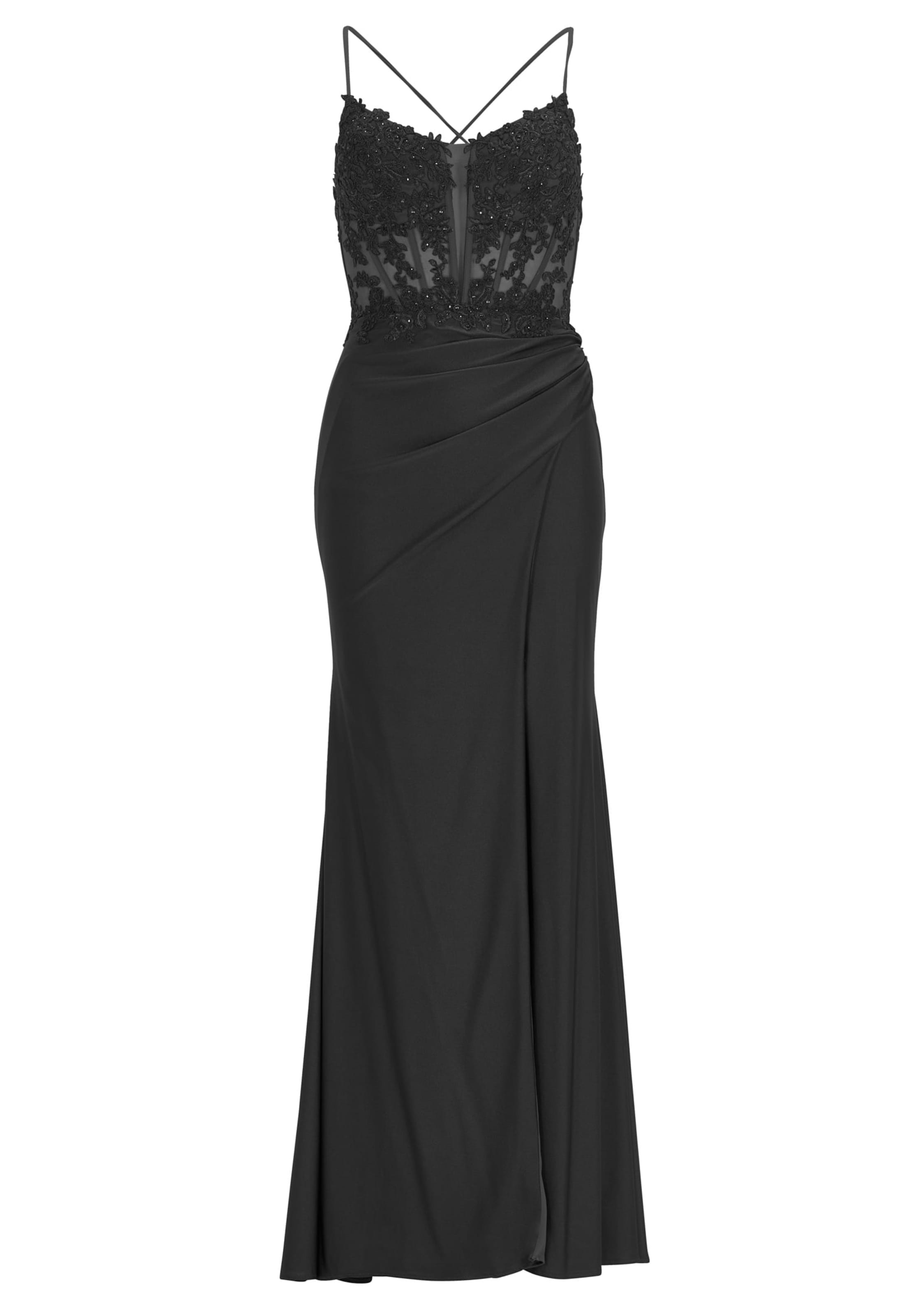 HEY KYLA Abendkleid in Schwarz: Vorderseite