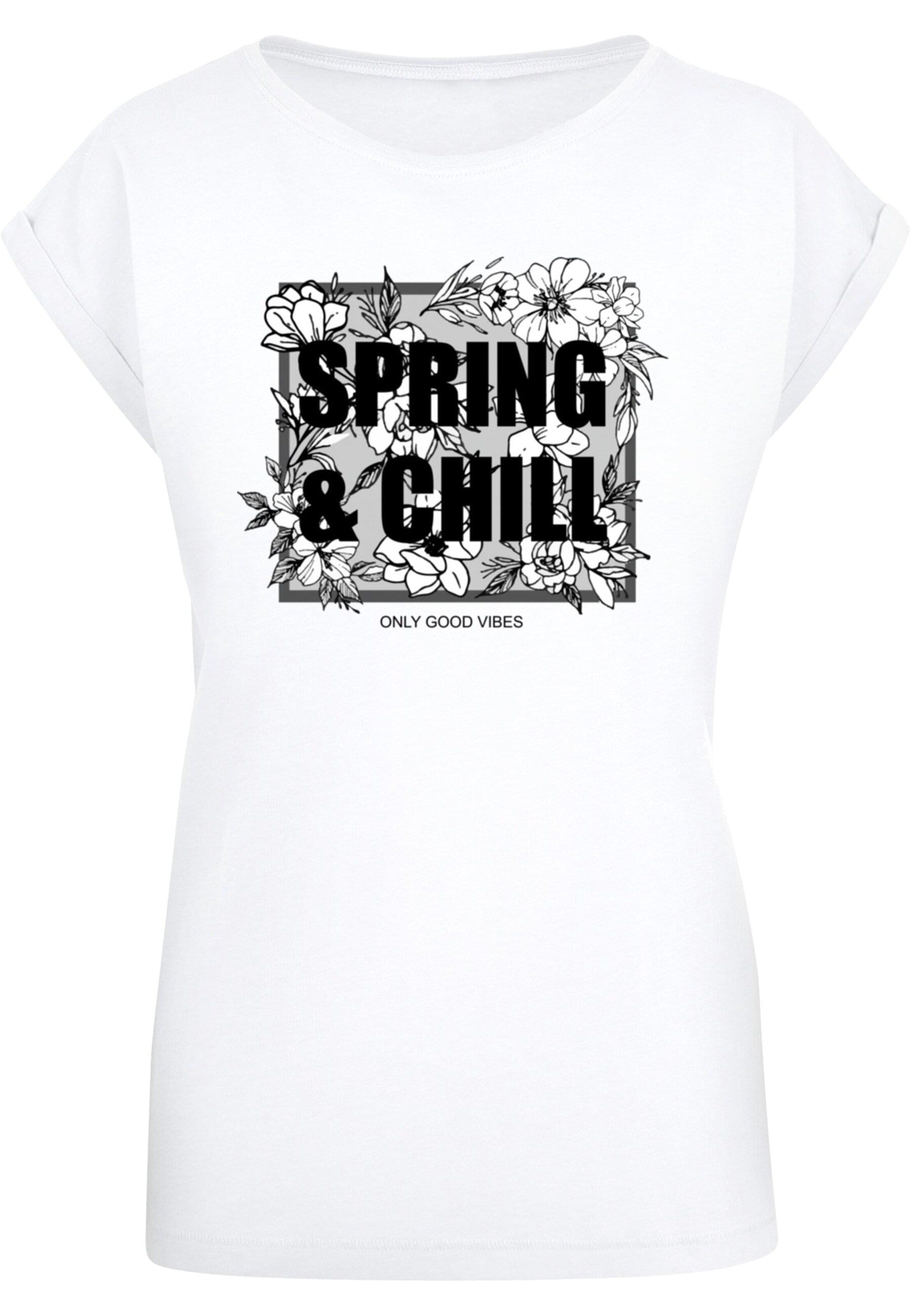 T-shirt 'Spring And Chill' Merchcode en blanc : devant