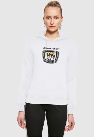 Merchcode Sweatshirt 'Thin Lizzy - Jailbreak' in White: front