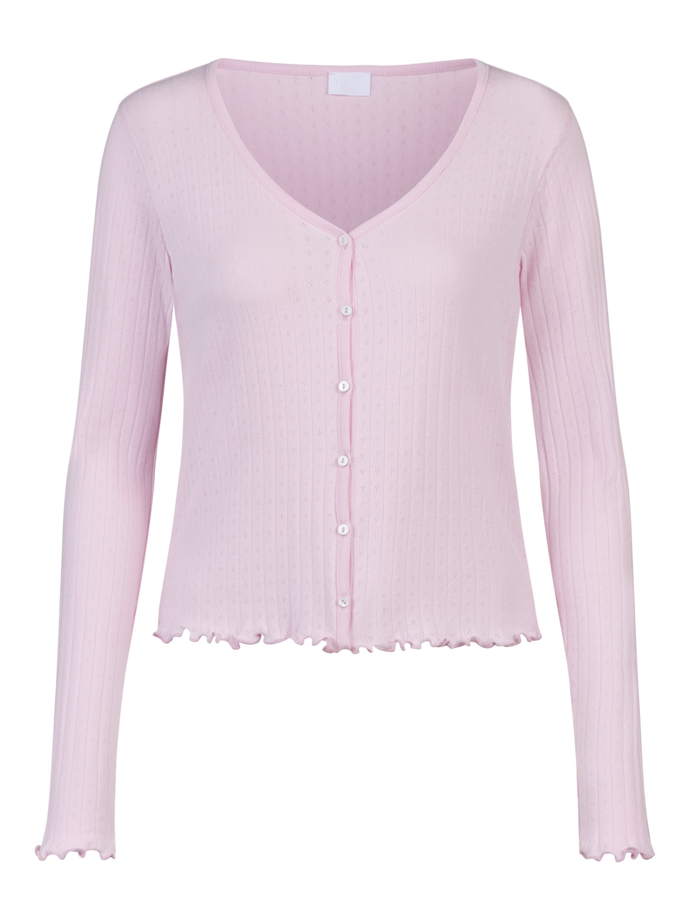 Mey Pajama shirt 'Pointelle Dreams' in Pink: front