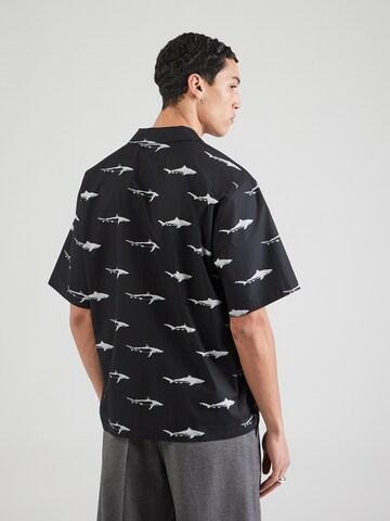 HUGO Regular fit Button Up Shirt 'Eligino' in Black