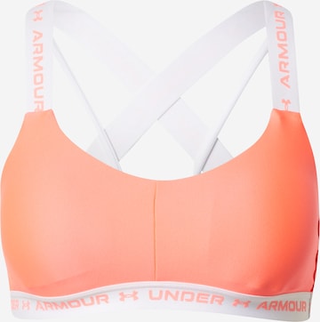 Reggiseno sportivo di UNDER ARMOUR in arancione: frontale