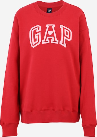 Gap Tall Sweatshirt 'LOVE' in Rood: voorkant