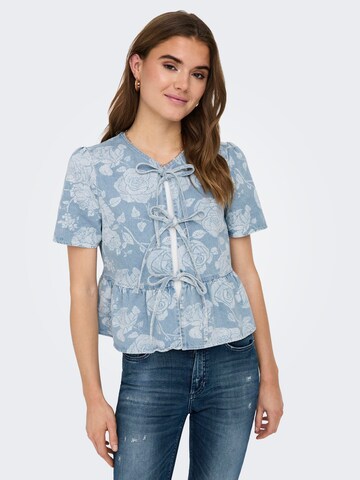 ONLY Shirt 'ZINDY' in Blauw