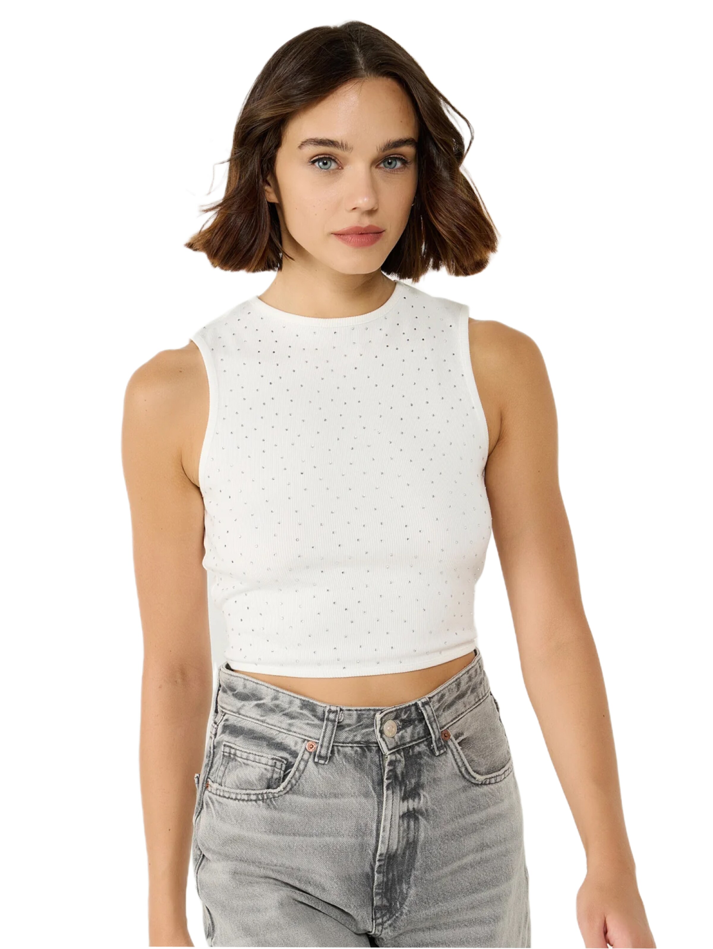 No Matter What Top in White