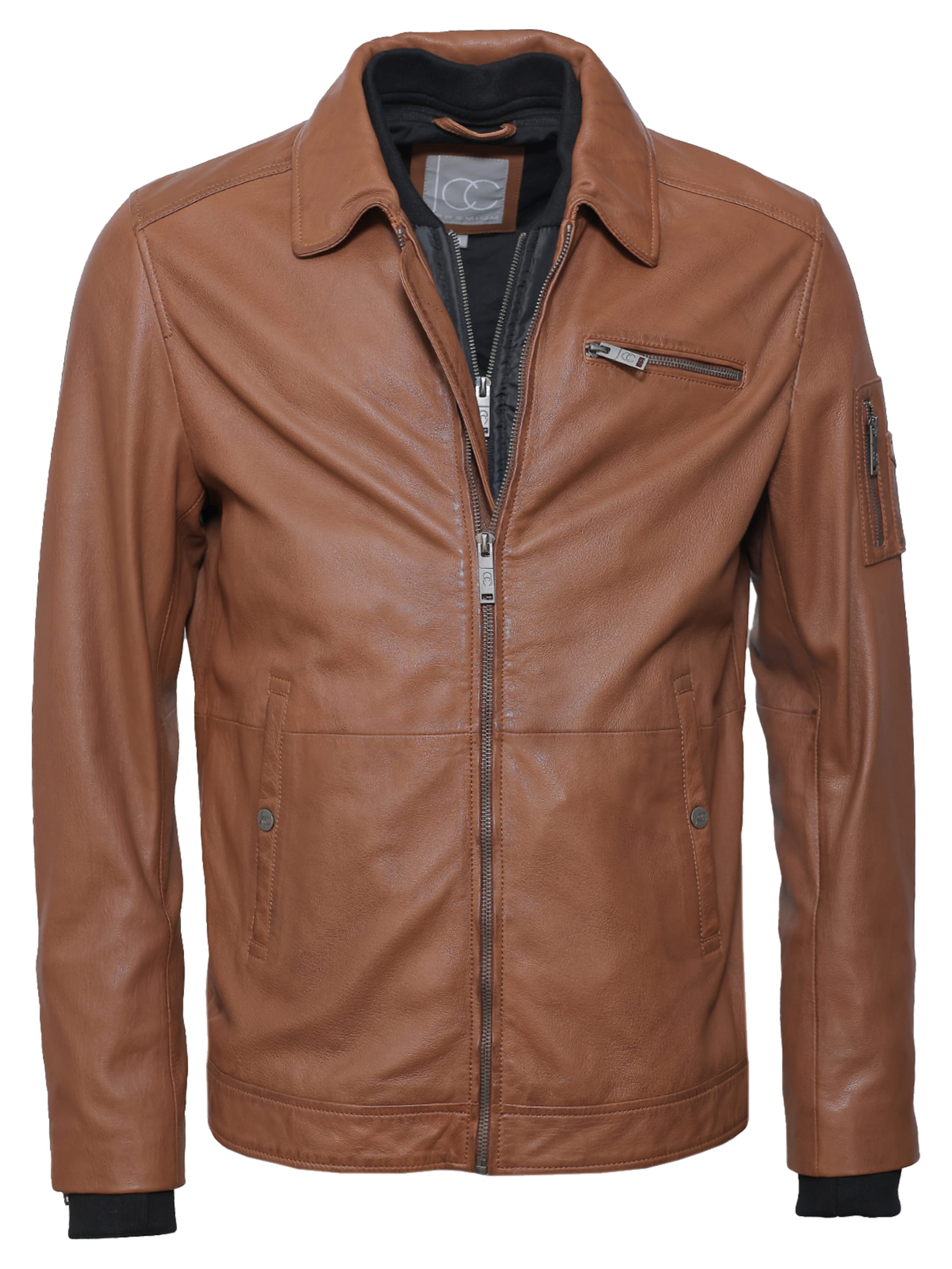 JCC Between-Season Jacket in Brown: front