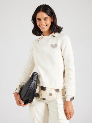 Rich & Royal Pullover in Weiß: Vorderseite