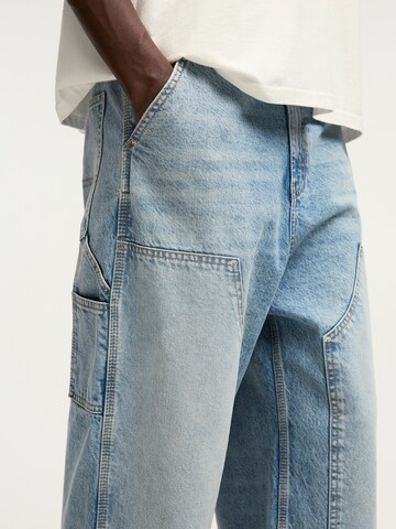 Wide Leg Jean Pull&Bear en bleu