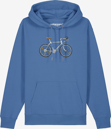 Sweat-shirt ' Doodle Bike ' Watapparel en bleu : devant