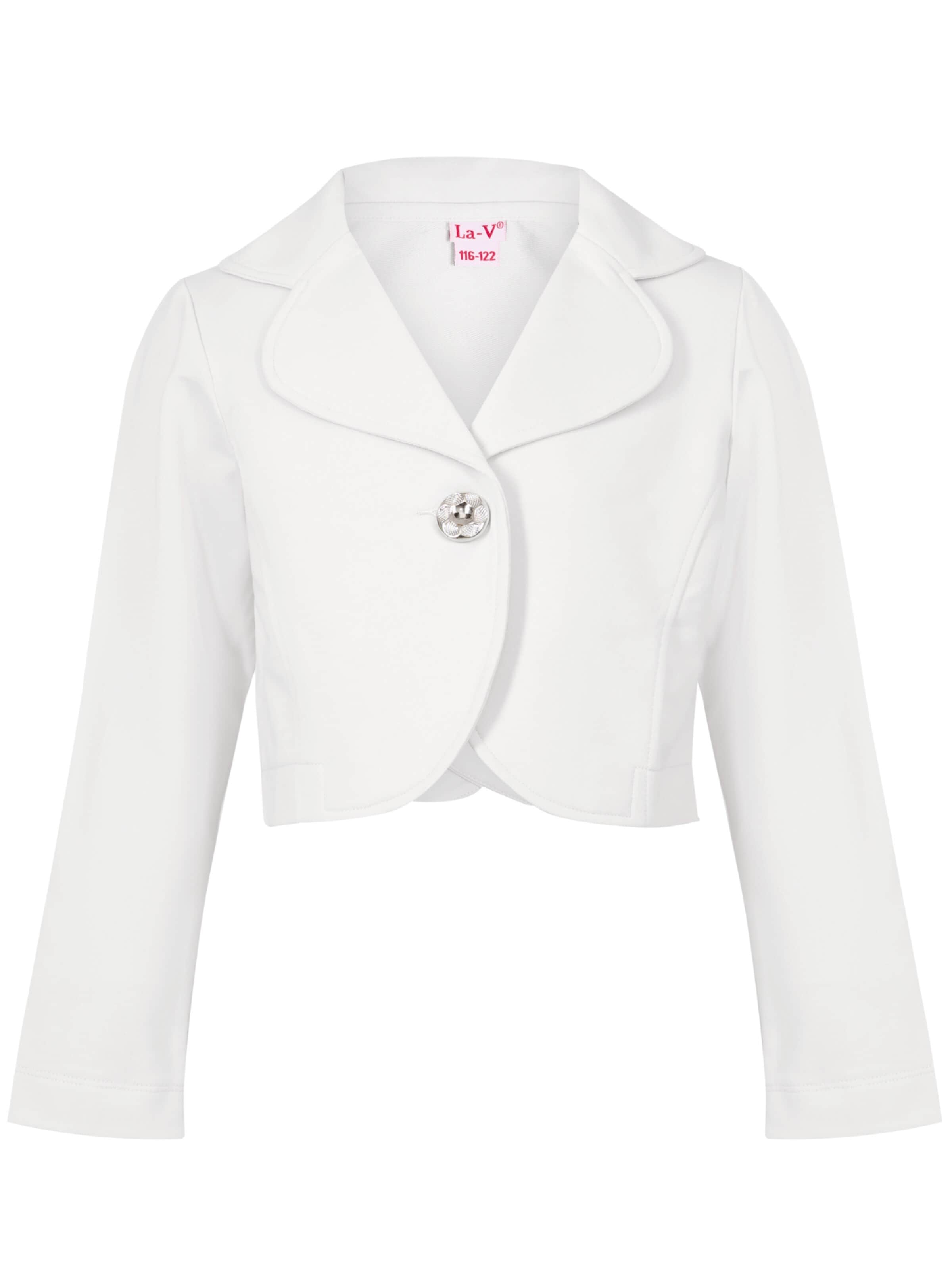La V Vest 'Vest met klassie kraag' in White: front