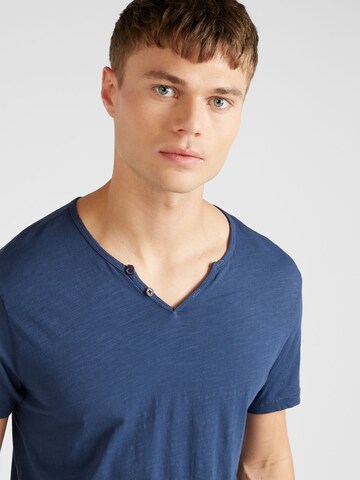 BLEND T-Shirt 'Ashton' in Blau