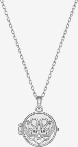 Hey Happiness - Cadena 'Eternity Locket' en plata: frente