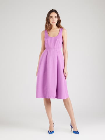 Closet London Dress in Purple: front