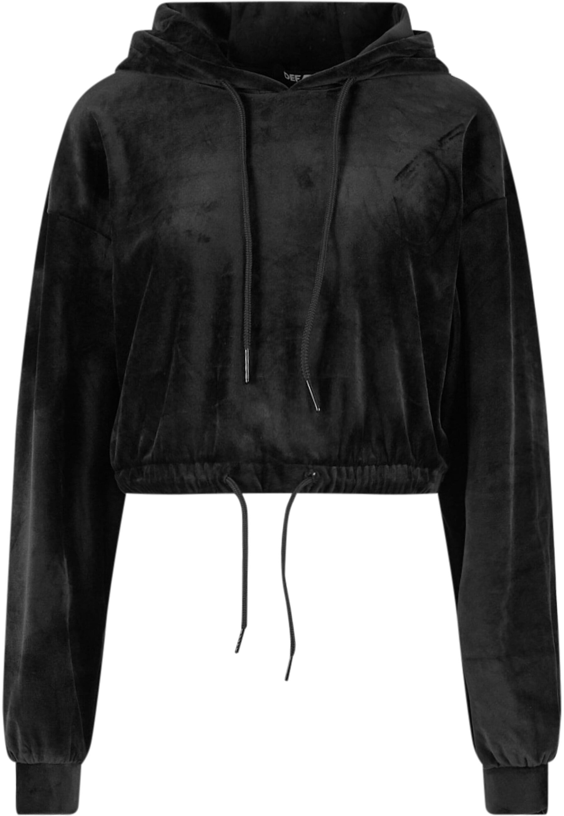 DEF Mikina 'Nina' – černá: přední strana
