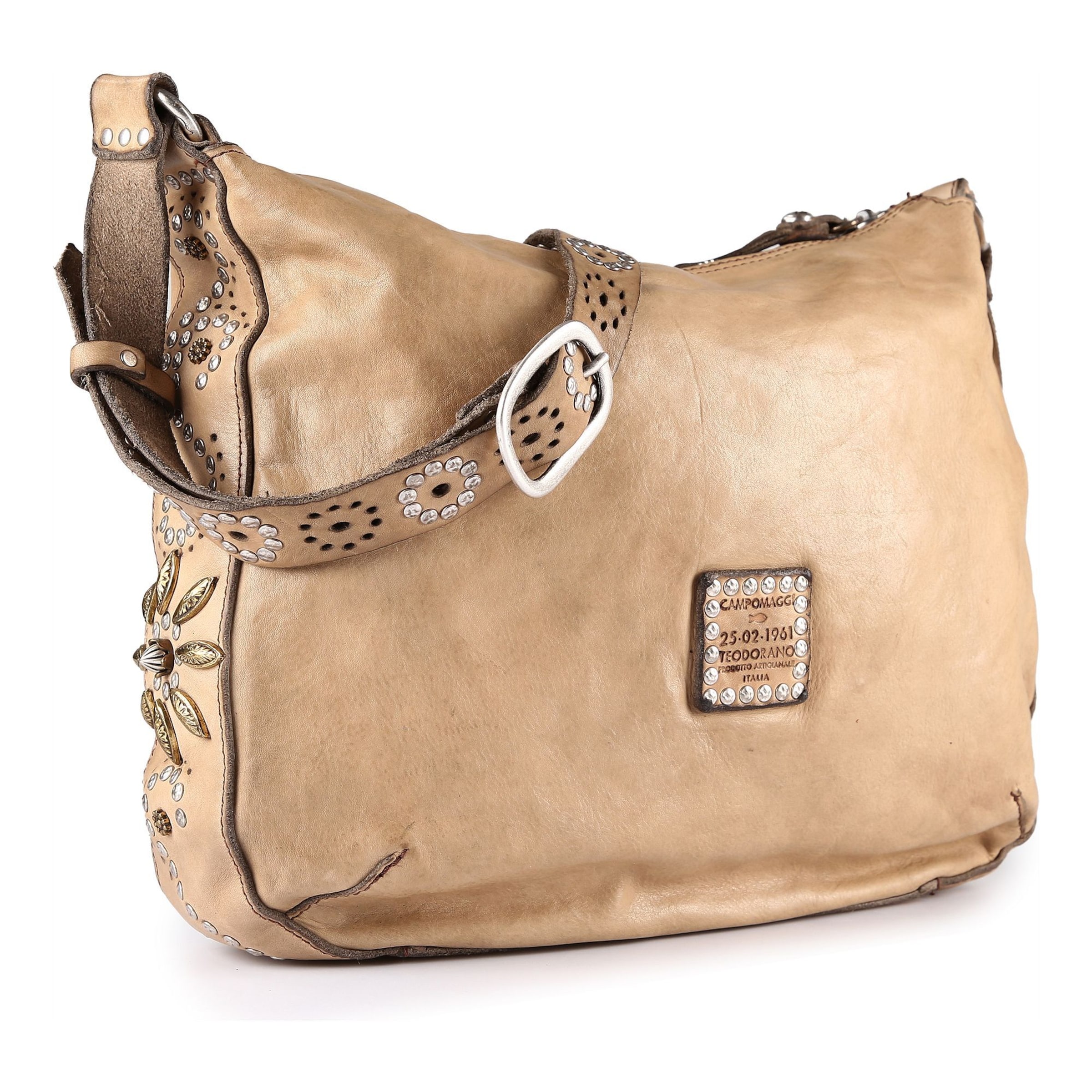 Sac à bandoulière 'Nada' Campomaggi en beige