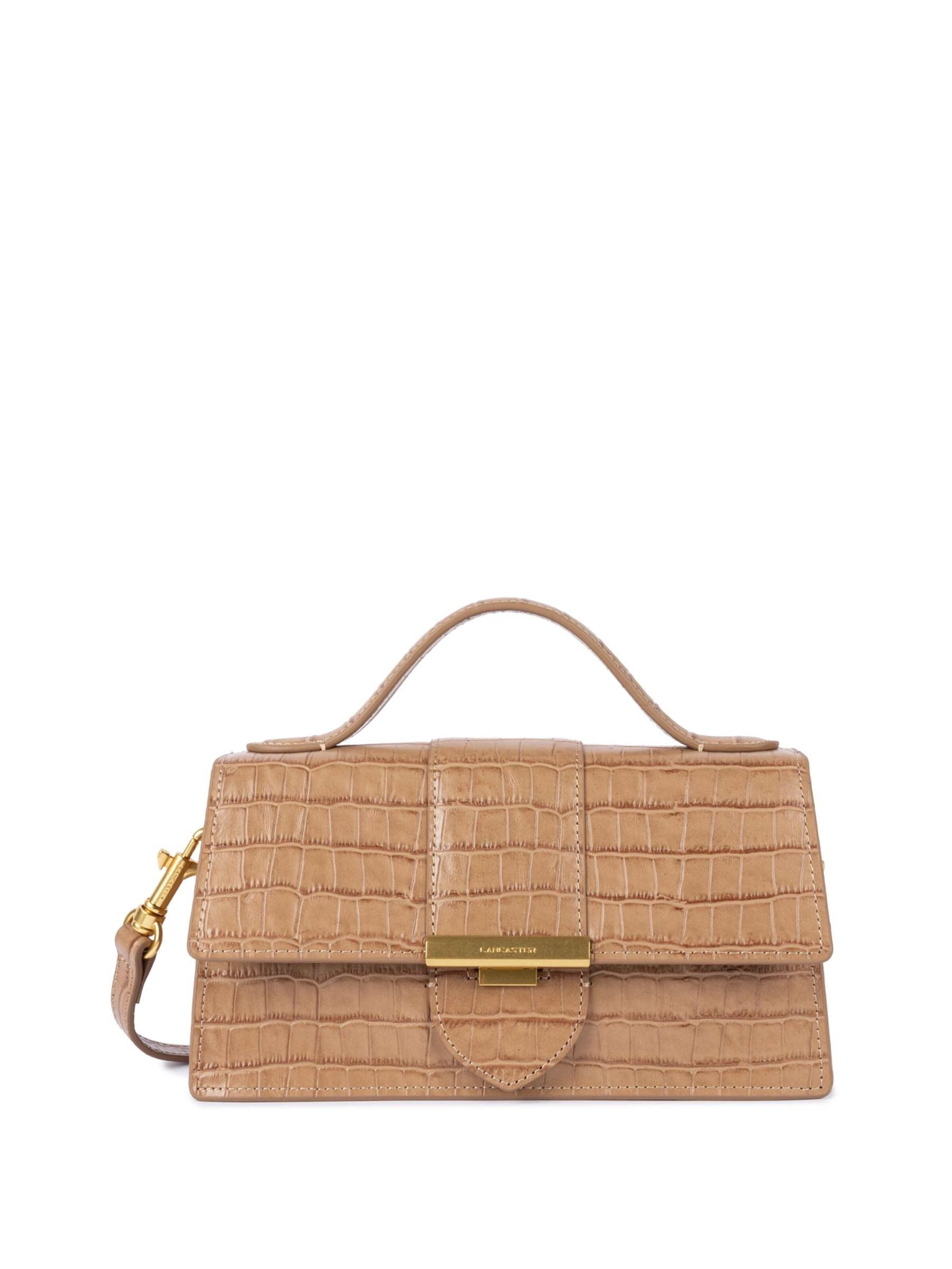 Sacs à main 'Exo Ily' LANCASTER Paris en beige : devant