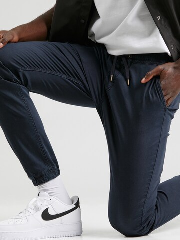 INDICODE JEANS Tapered Pants 'Fields' in Blue