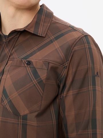 VAUDE Regular fit Functioneel overhemd 'Neshan' in Bruin