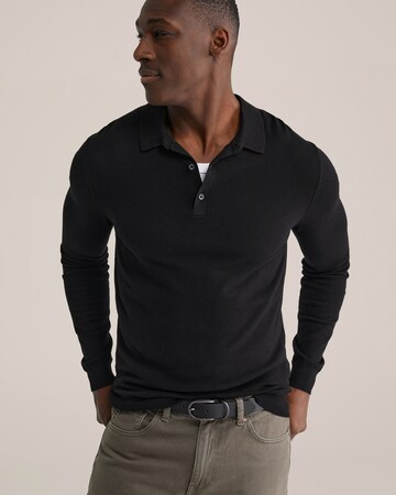 WE Fashion Pulover | črna barva: sprednja stran