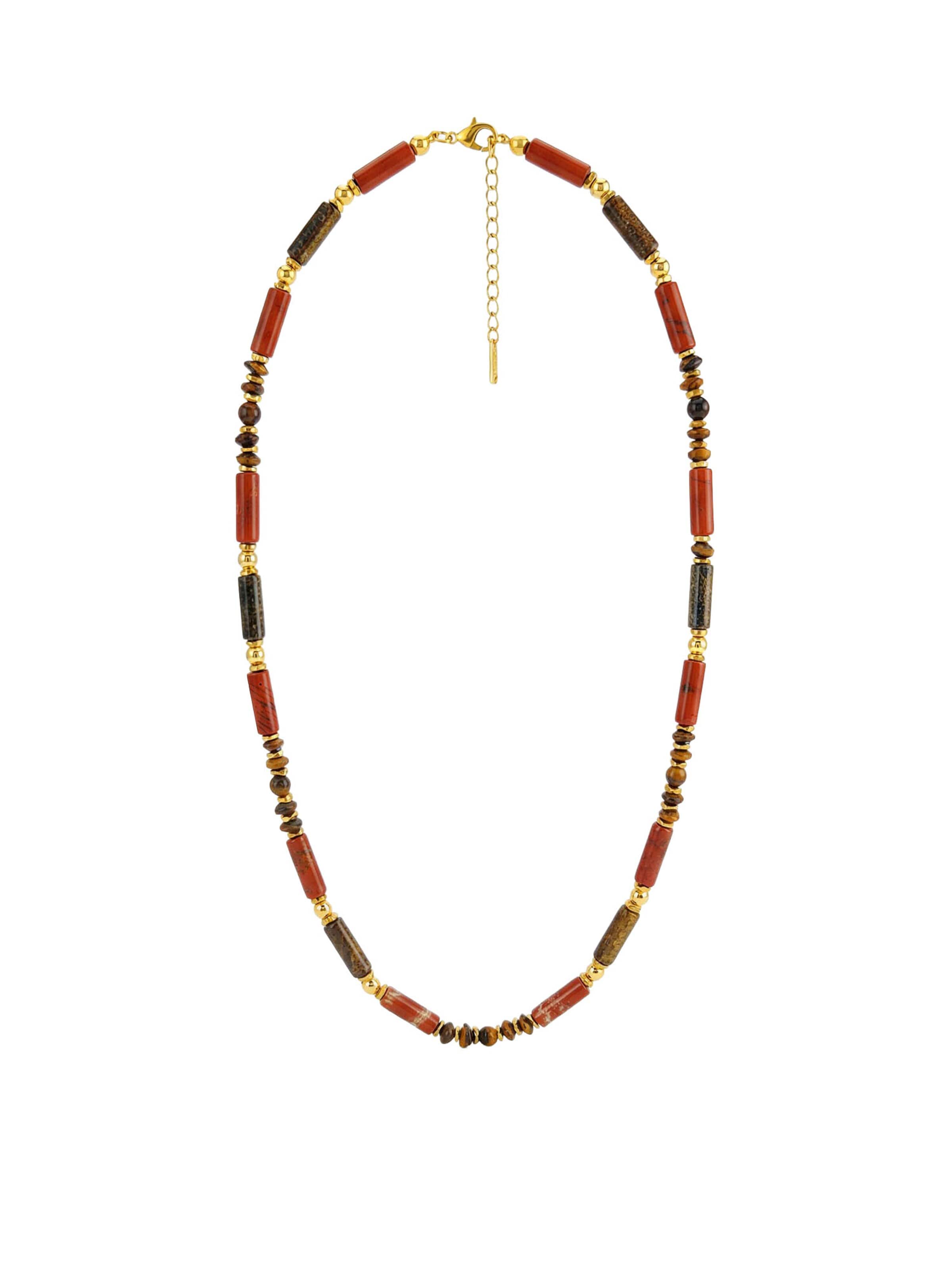 Nemomatheo Necklace 'Terracotta Soul' in Mixed colors: front