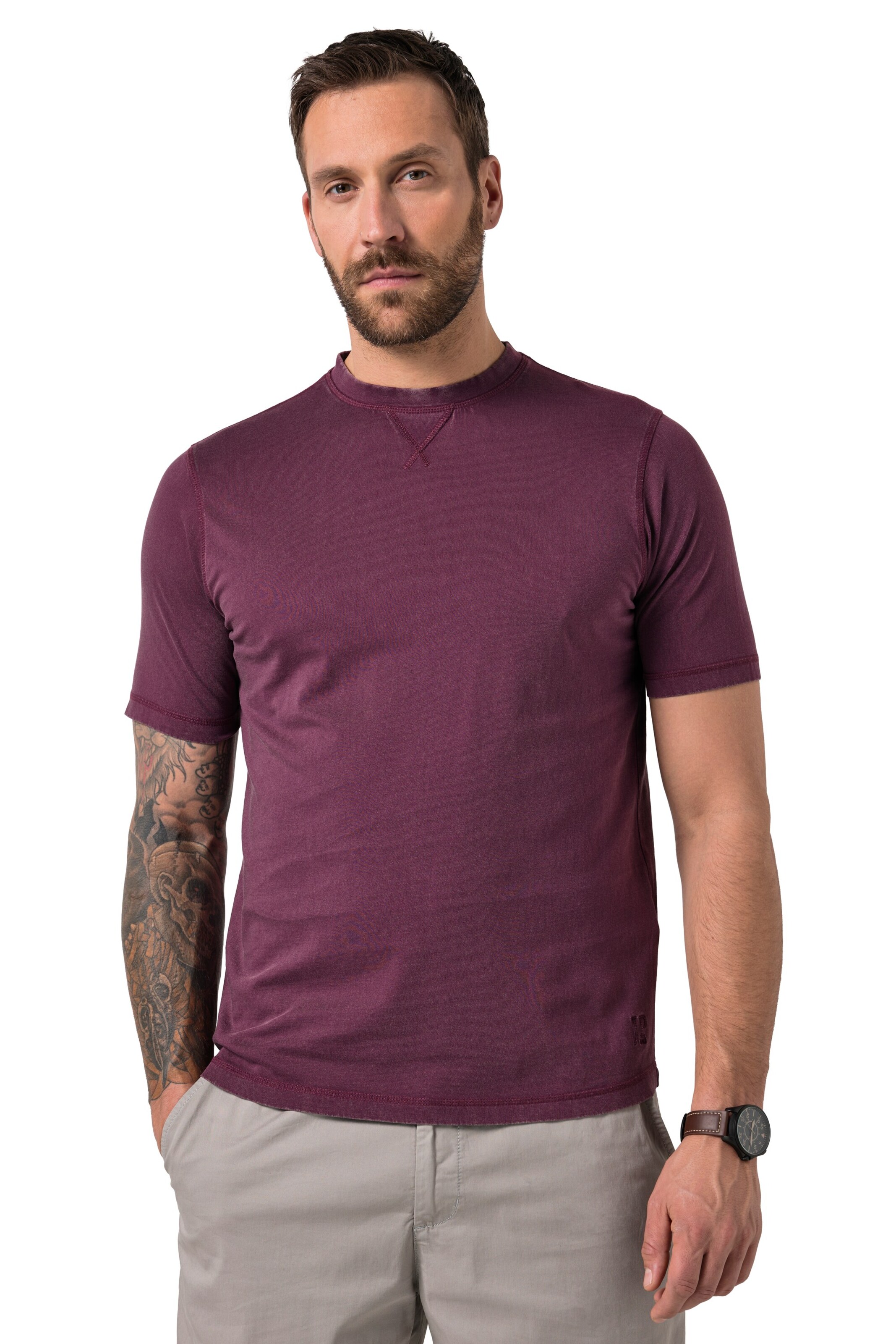 JP1880 Shirt in Lila: voorkant