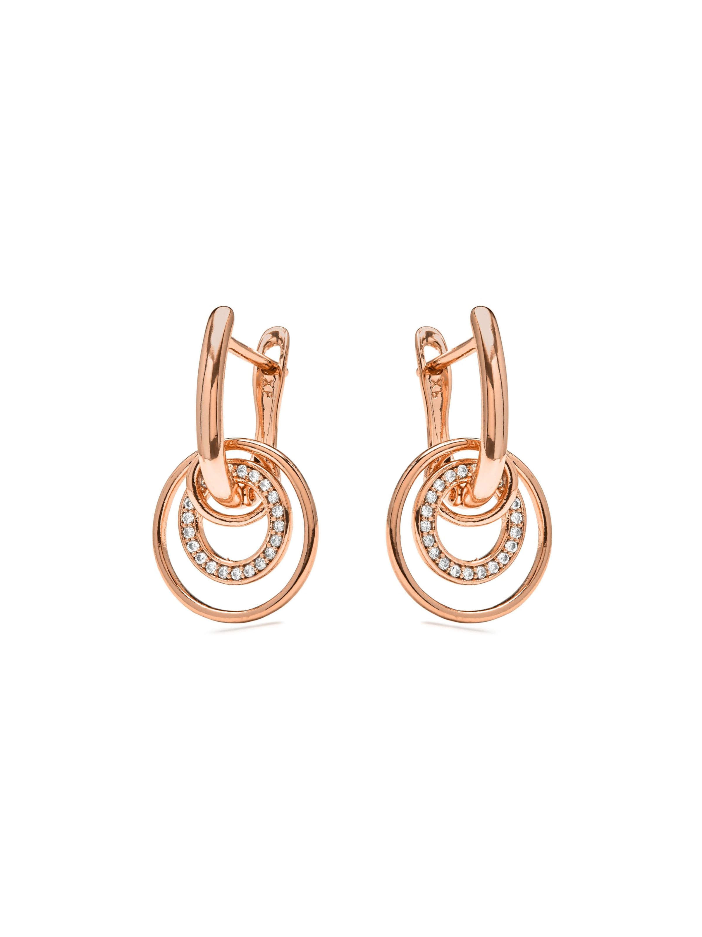 Boucles d'oreilles 'Damuh' Luxenter en or : devant