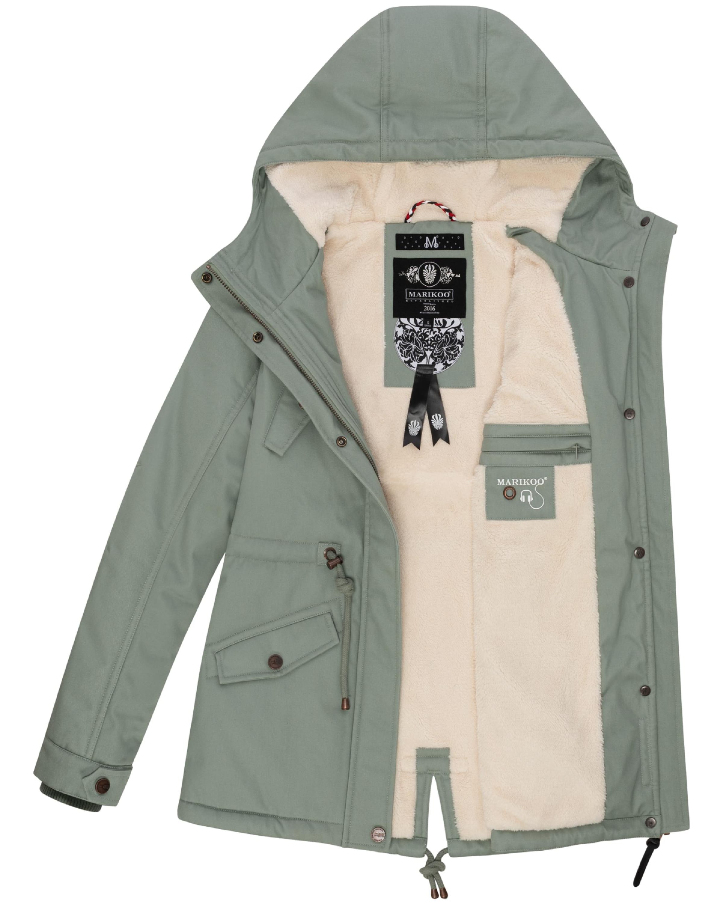 MARIKOO Winterparka 'Manolya' in Groen