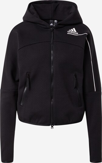 ADIDAS PERFORMANCE Sportsweatjacke 'Z.N.E.' in schwarz / weiß, Produktansicht