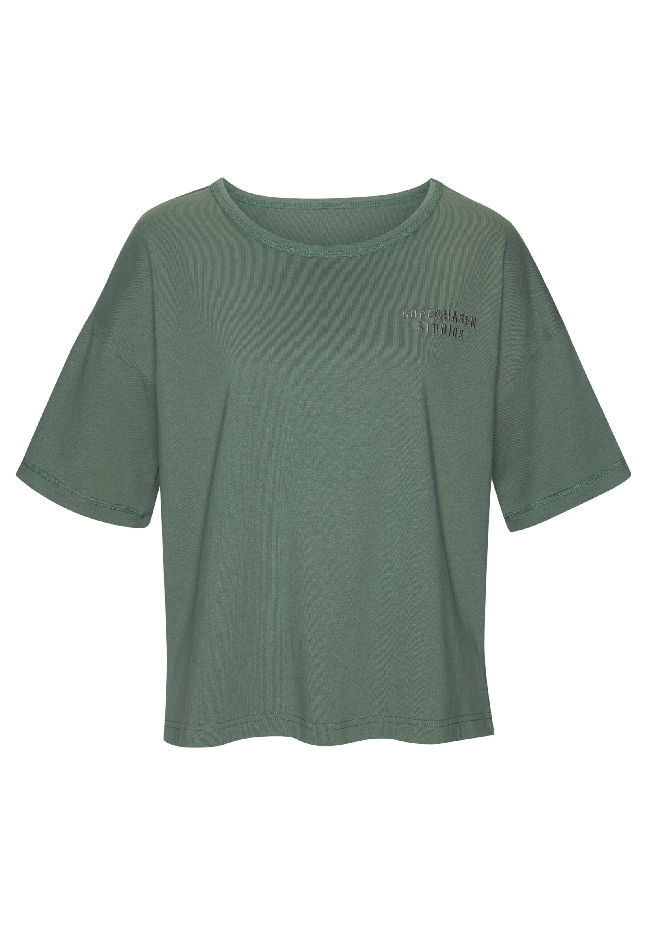 Copenhagen Studios Μπλουζάκι ύπνου σε πράσινο: μπροστά