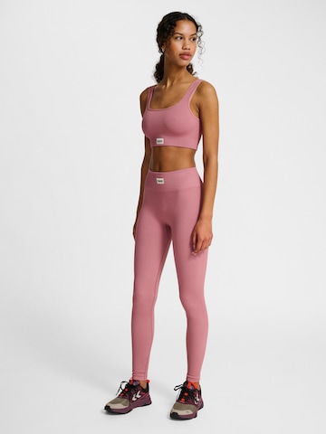 Hummel Skinny Sports trousers in Pink