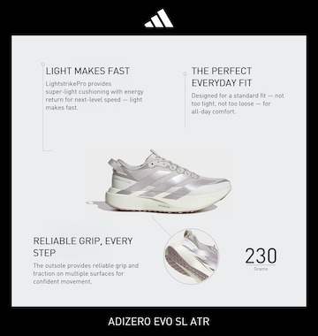 ADIDAS PERFORMANCE Løbesko 'ADIZERO EVO SL' i grå