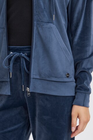 Oxmo Zip-Up Hoodie 'Oxmitanna' in Blue