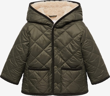 MANGO KIDS Winterjas 'ARCHIE' in Groen: voorkant