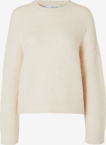 SELECTED FEMME Sweater in Beige: front
